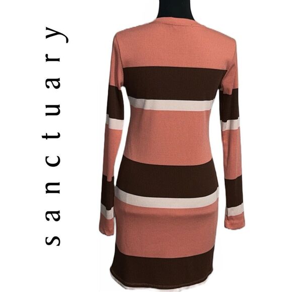 Sanctuary Women’s Striped Long Sleeve Dress - Size‎ Small - Picture 2 of 3